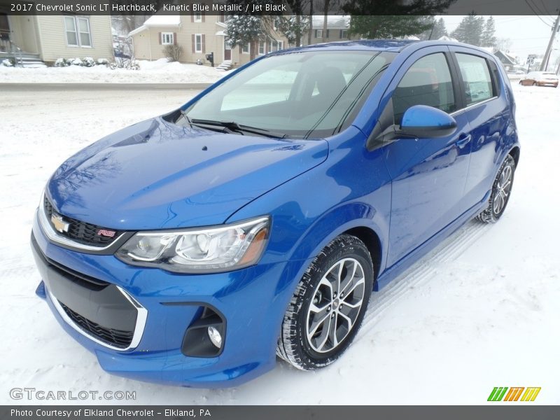 Kinetic Blue Metallic / Jet Black 2017 Chevrolet Sonic LT Hatchback