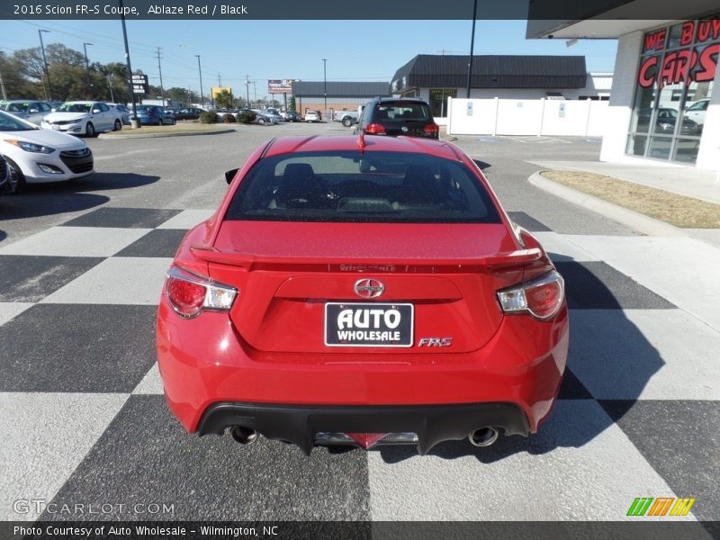 Ablaze Red / Black 2016 Scion FR-S Coupe