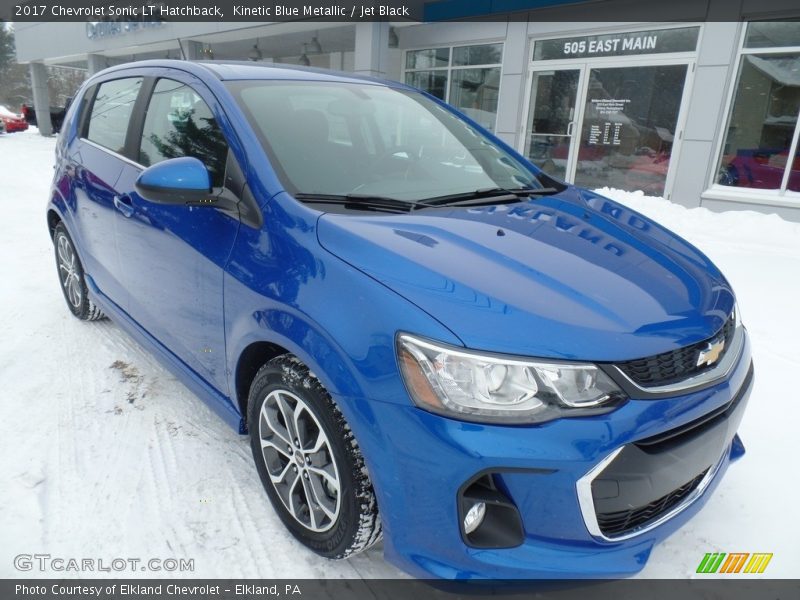 Kinetic Blue Metallic / Jet Black 2017 Chevrolet Sonic LT Hatchback