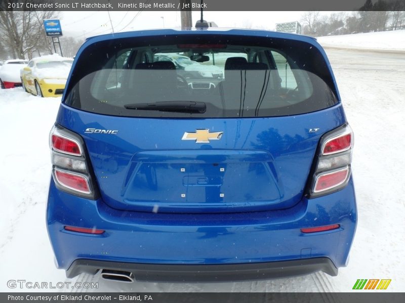 Kinetic Blue Metallic / Jet Black 2017 Chevrolet Sonic LT Hatchback