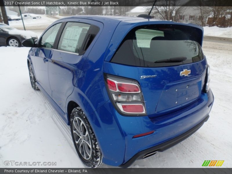 Kinetic Blue Metallic / Jet Black 2017 Chevrolet Sonic LT Hatchback