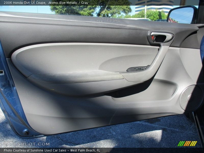 Atomic Blue Metallic / Gray 2006 Honda Civic LX Coupe
