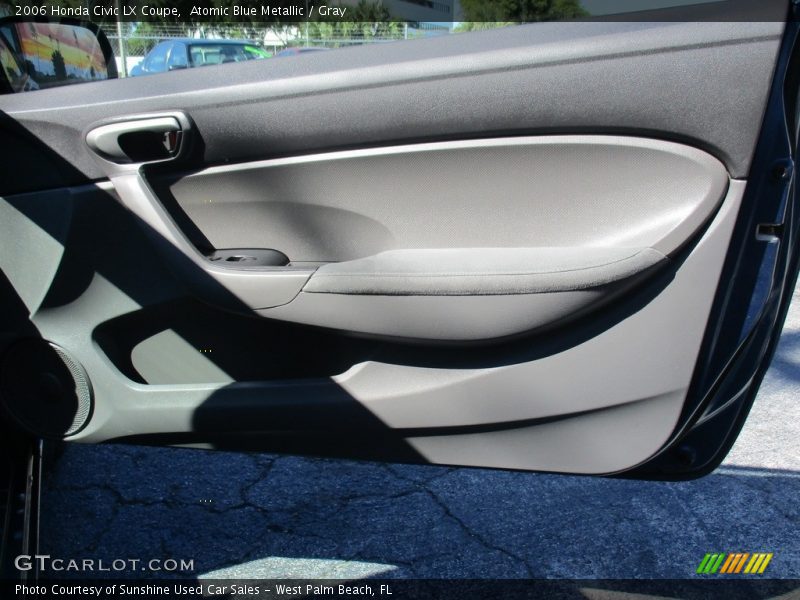 Atomic Blue Metallic / Gray 2006 Honda Civic LX Coupe