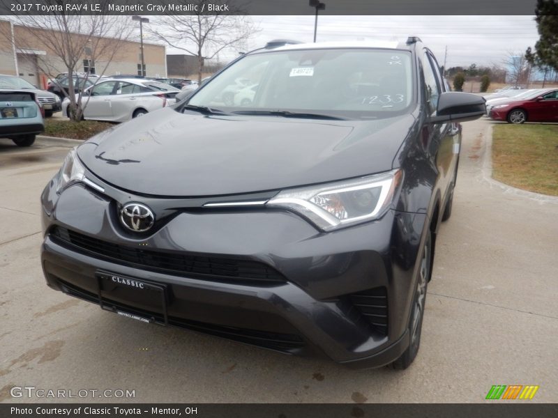 Magnetic Gray Metallic / Black 2017 Toyota RAV4 LE