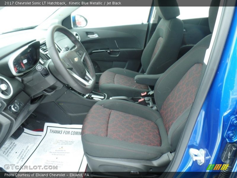 Kinetic Blue Metallic / Jet Black 2017 Chevrolet Sonic LT Hatchback