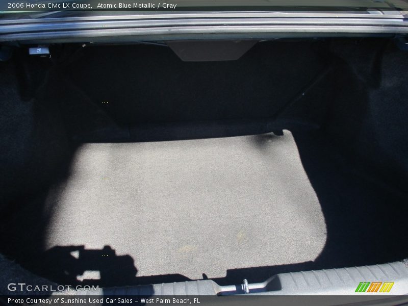 Atomic Blue Metallic / Gray 2006 Honda Civic LX Coupe