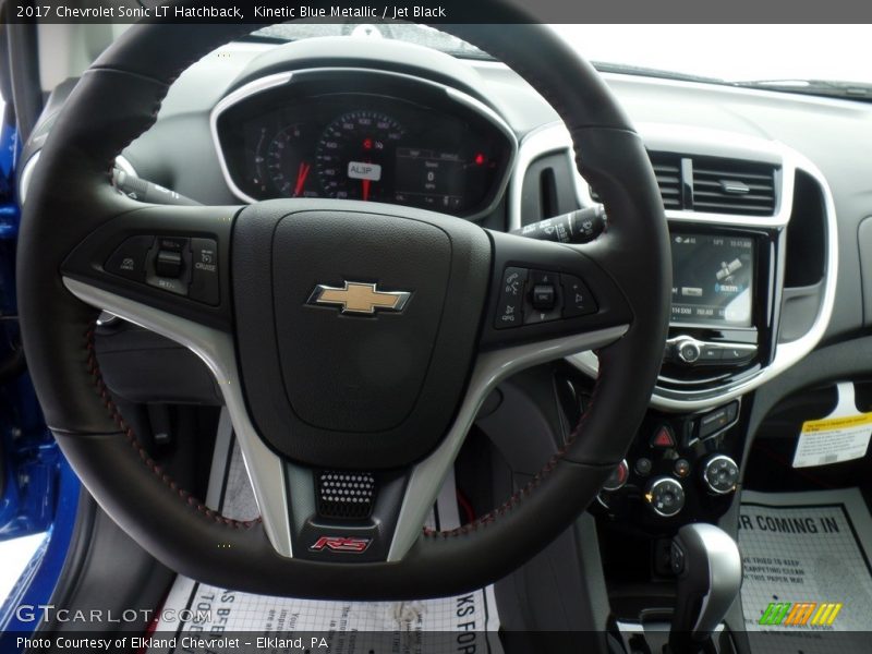 Kinetic Blue Metallic / Jet Black 2017 Chevrolet Sonic LT Hatchback