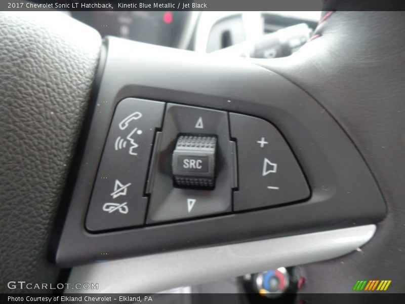 Kinetic Blue Metallic / Jet Black 2017 Chevrolet Sonic LT Hatchback