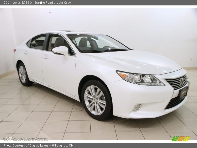 Starfire Pearl / Light Gray 2014 Lexus ES 350