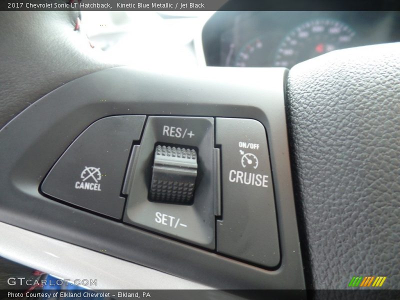 Kinetic Blue Metallic / Jet Black 2017 Chevrolet Sonic LT Hatchback