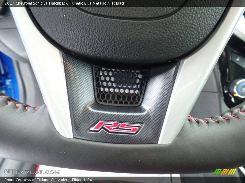 Kinetic Blue Metallic / Jet Black 2017 Chevrolet Sonic LT Hatchback