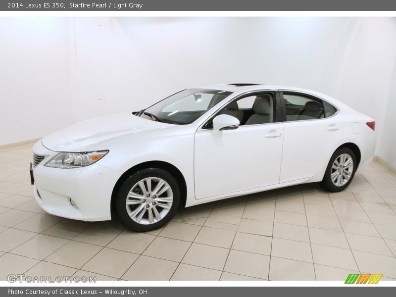 Starfire Pearl / Light Gray 2014 Lexus ES 350