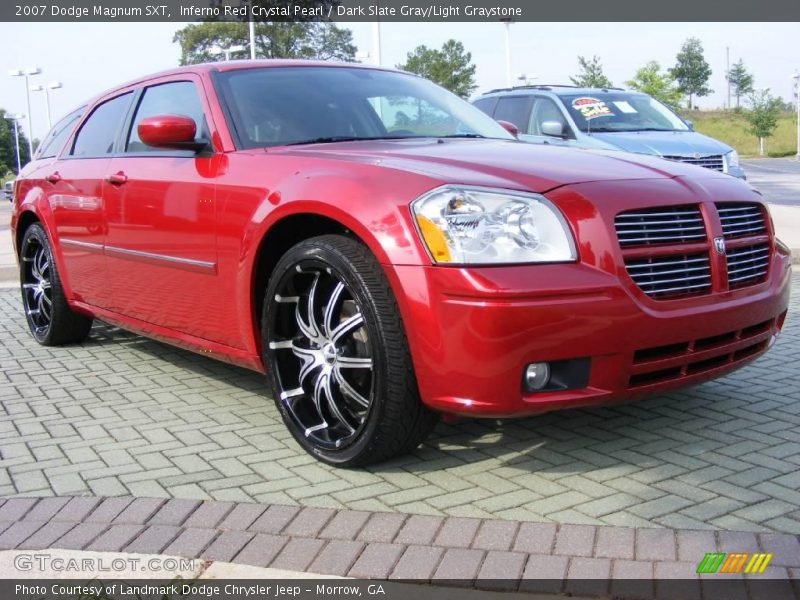 Inferno Red Crystal Pearl / Dark Slate Gray/Light Graystone 2007 Dodge Magnum SXT