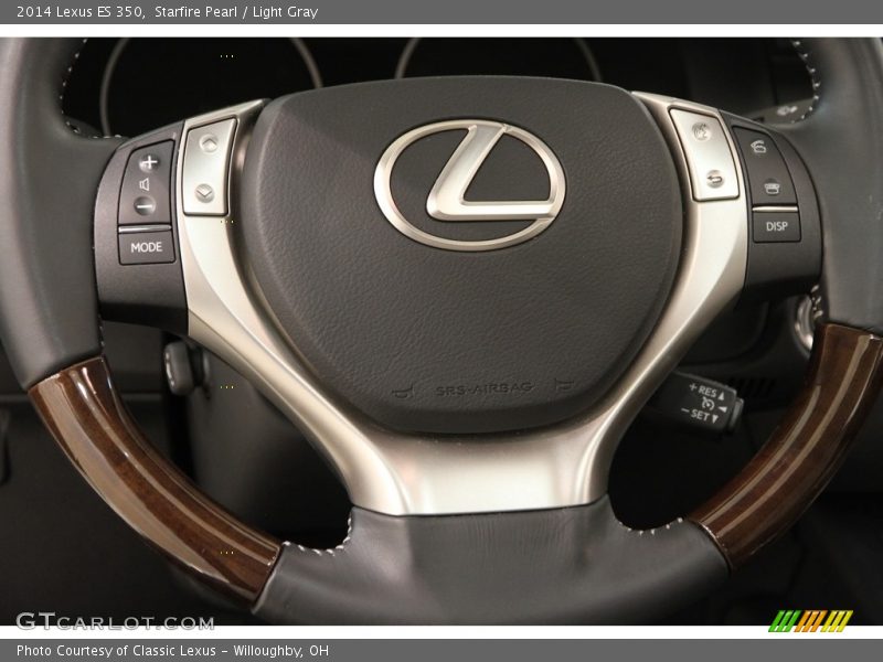 Starfire Pearl / Light Gray 2014 Lexus ES 350