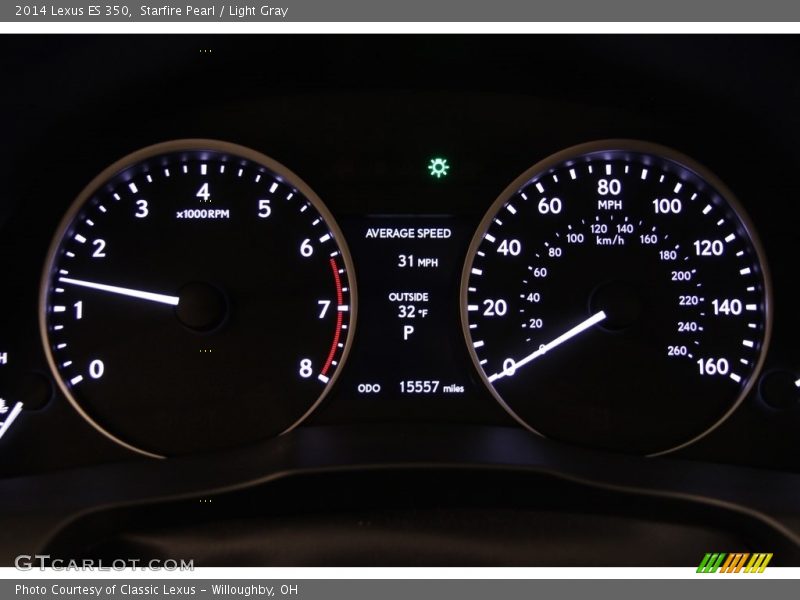 Starfire Pearl / Light Gray 2014 Lexus ES 350