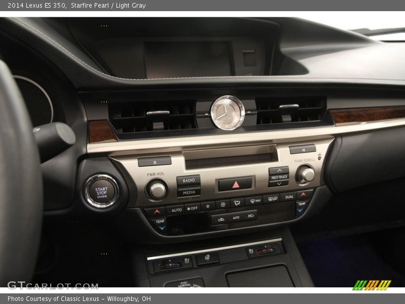 Starfire Pearl / Light Gray 2014 Lexus ES 350