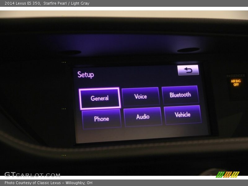 Starfire Pearl / Light Gray 2014 Lexus ES 350