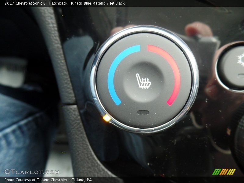 Kinetic Blue Metallic / Jet Black 2017 Chevrolet Sonic LT Hatchback