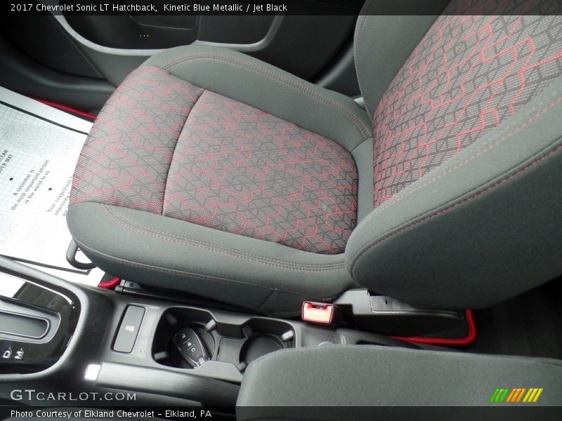 Kinetic Blue Metallic / Jet Black 2017 Chevrolet Sonic LT Hatchback