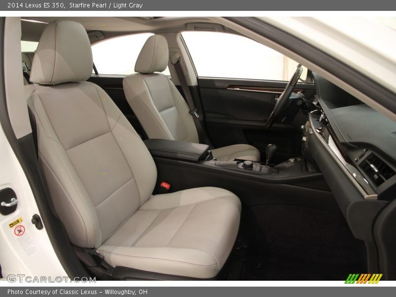 Starfire Pearl / Light Gray 2014 Lexus ES 350