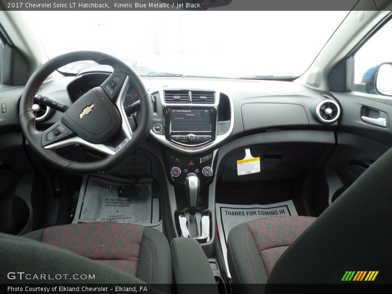 Kinetic Blue Metallic / Jet Black 2017 Chevrolet Sonic LT Hatchback