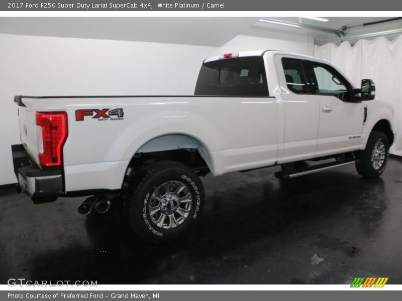White Platinum / Camel 2017 Ford F250 Super Duty Lariat SuperCab 4x4