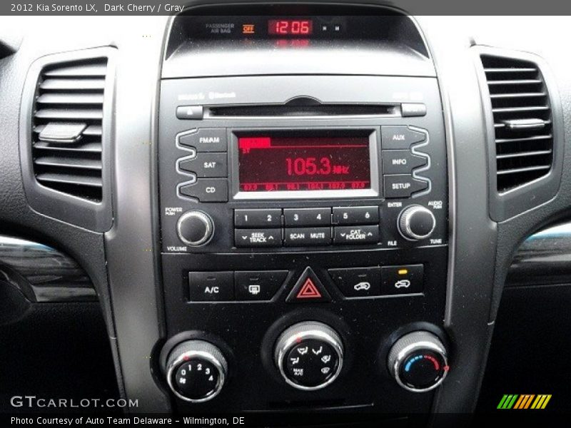 Dark Cherry / Gray 2012 Kia Sorento LX