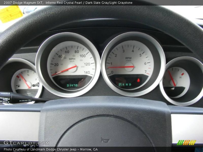 Inferno Red Crystal Pearl / Dark Slate Gray/Light Graystone 2007 Dodge Magnum SXT