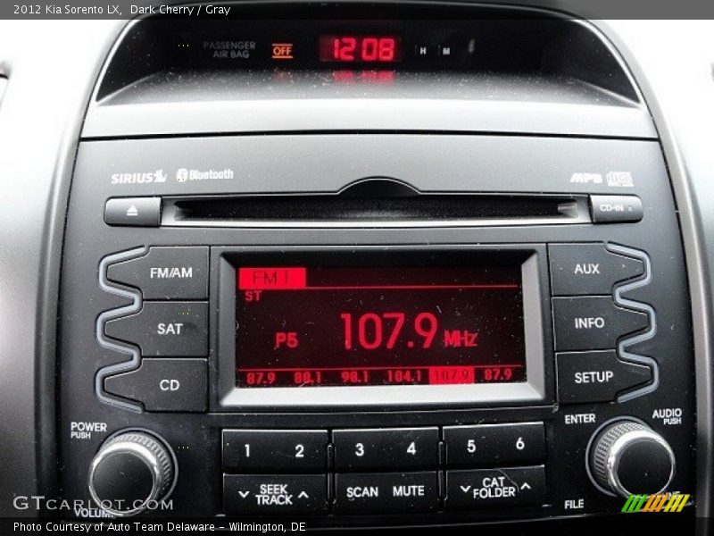 Dark Cherry / Gray 2012 Kia Sorento LX