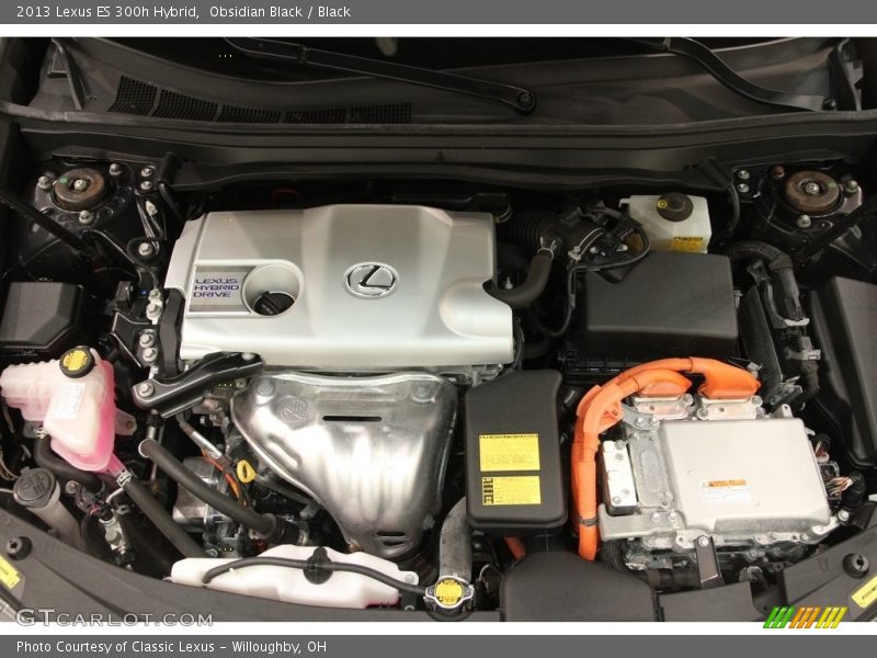 Obsidian Black / Black 2013 Lexus ES 300h Hybrid