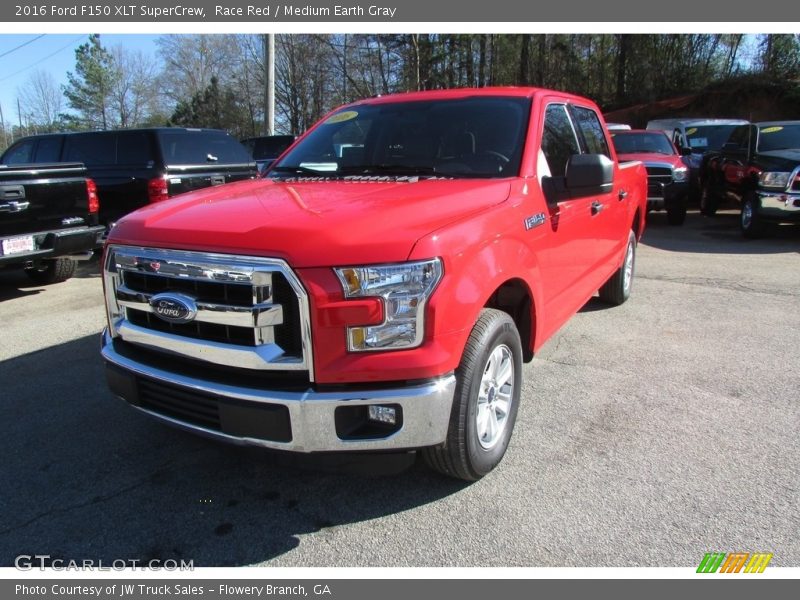 Race Red / Medium Earth Gray 2016 Ford F150 XLT SuperCrew