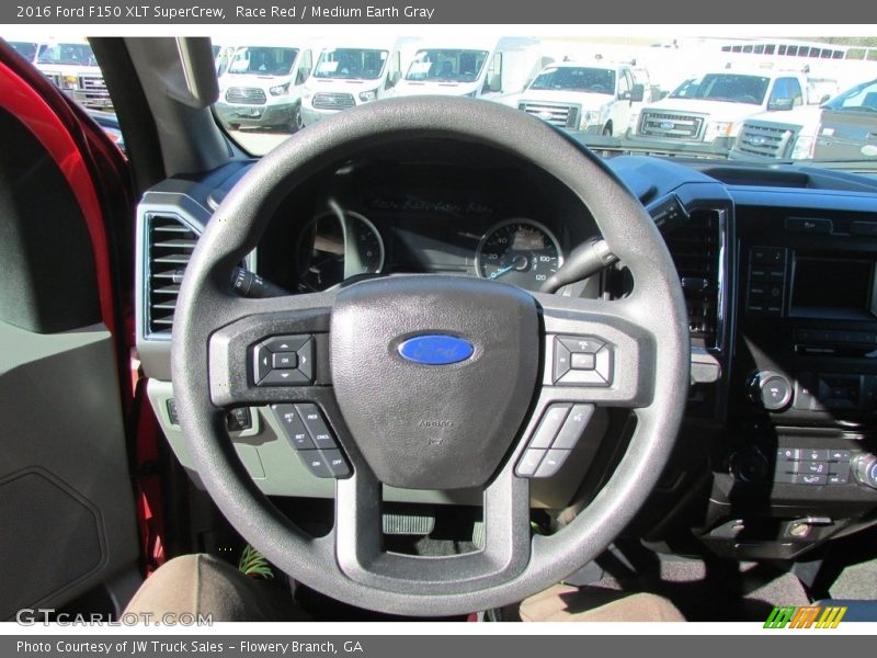Race Red / Medium Earth Gray 2016 Ford F150 XLT SuperCrew