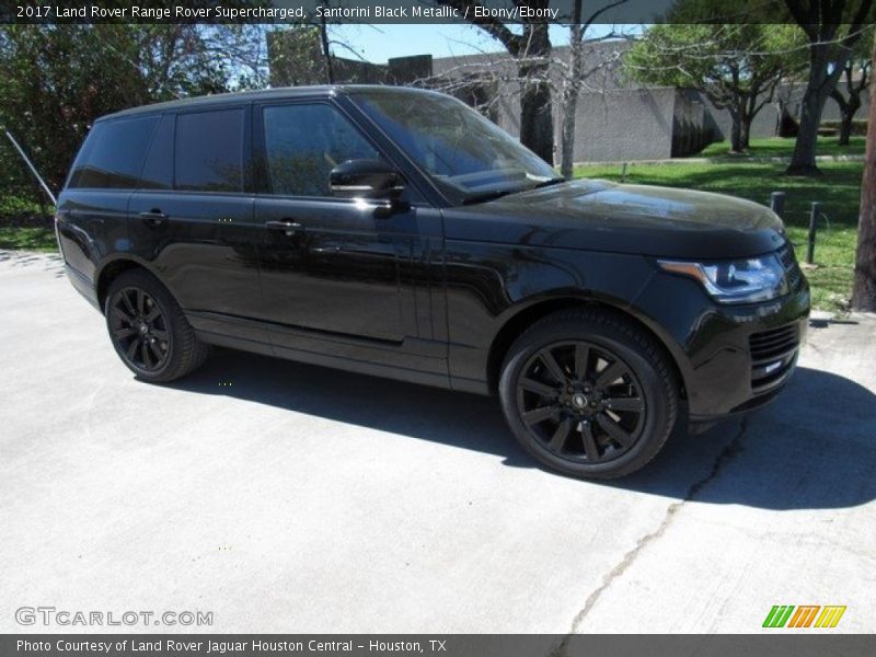 Santorini Black Metallic / Ebony/Ebony 2017 Land Rover Range Rover Supercharged
