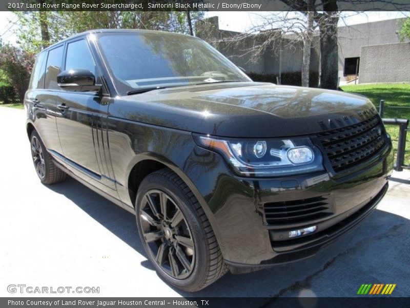 Santorini Black Metallic / Ebony/Ebony 2017 Land Rover Range Rover Supercharged