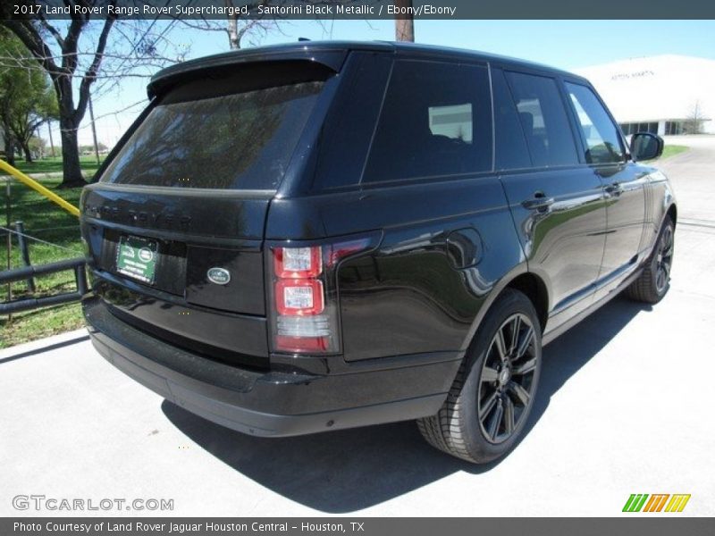 Santorini Black Metallic / Ebony/Ebony 2017 Land Rover Range Rover Supercharged
