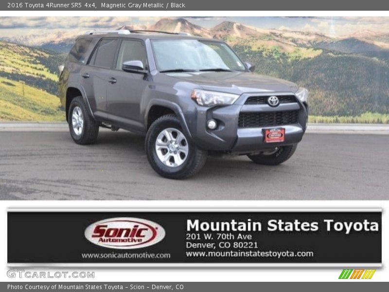 Magnetic Gray Metallic / Black 2016 Toyota 4Runner SR5 4x4