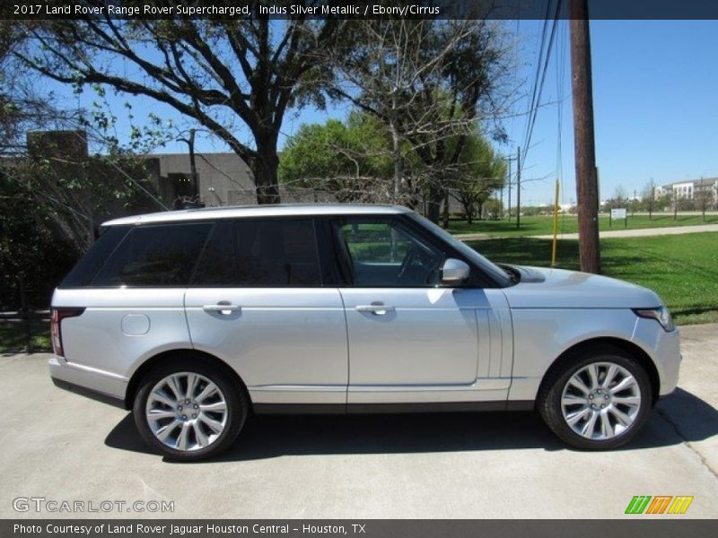 Indus Silver Metallic / Ebony/Cirrus 2017 Land Rover Range Rover Supercharged