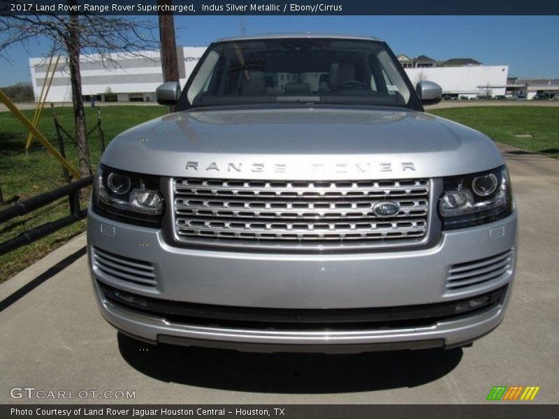 Indus Silver Metallic / Ebony/Cirrus 2017 Land Rover Range Rover Supercharged