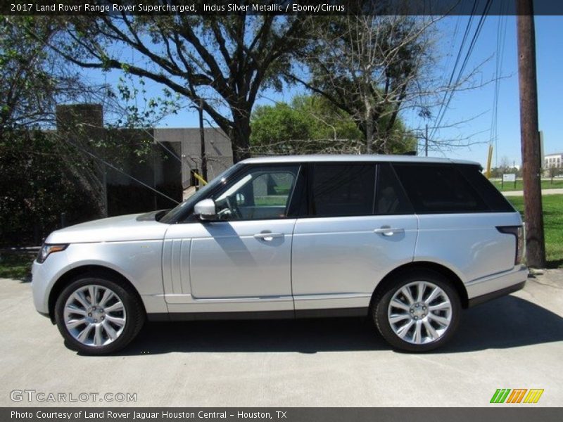 Indus Silver Metallic / Ebony/Cirrus 2017 Land Rover Range Rover Supercharged