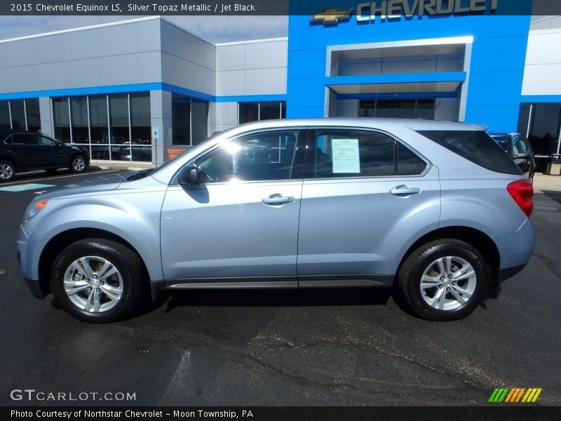 Silver Topaz Metallic / Jet Black 2015 Chevrolet Equinox LS