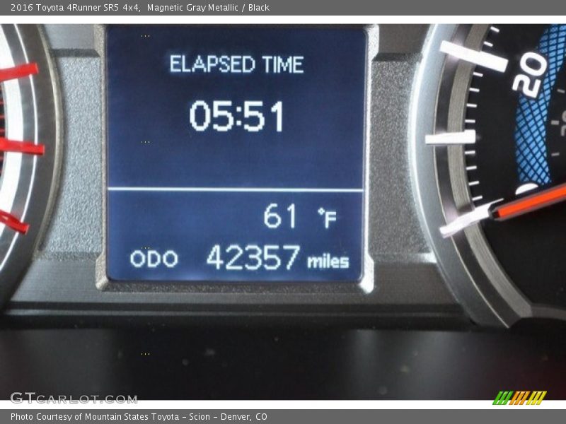 Magnetic Gray Metallic / Black 2016 Toyota 4Runner SR5 4x4
