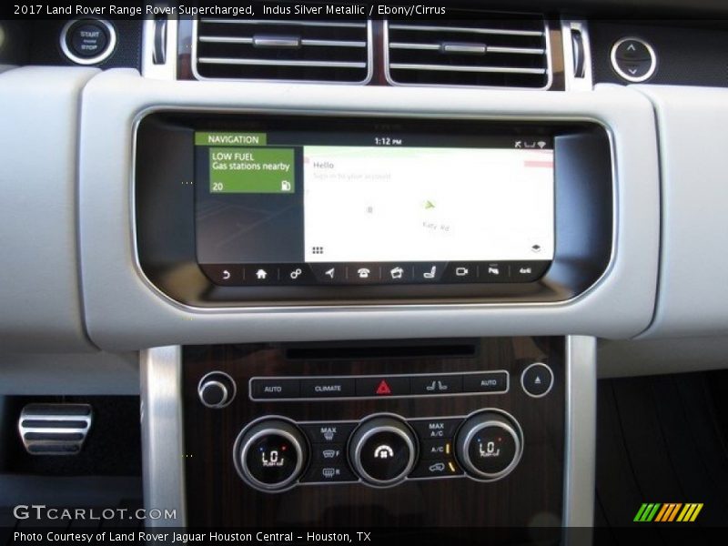Indus Silver Metallic / Ebony/Cirrus 2017 Land Rover Range Rover Supercharged