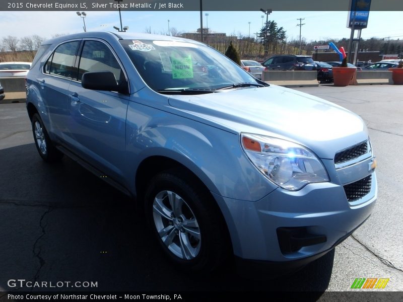 Silver Topaz Metallic / Jet Black 2015 Chevrolet Equinox LS