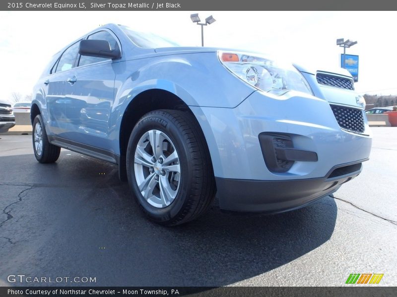 Silver Topaz Metallic / Jet Black 2015 Chevrolet Equinox LS