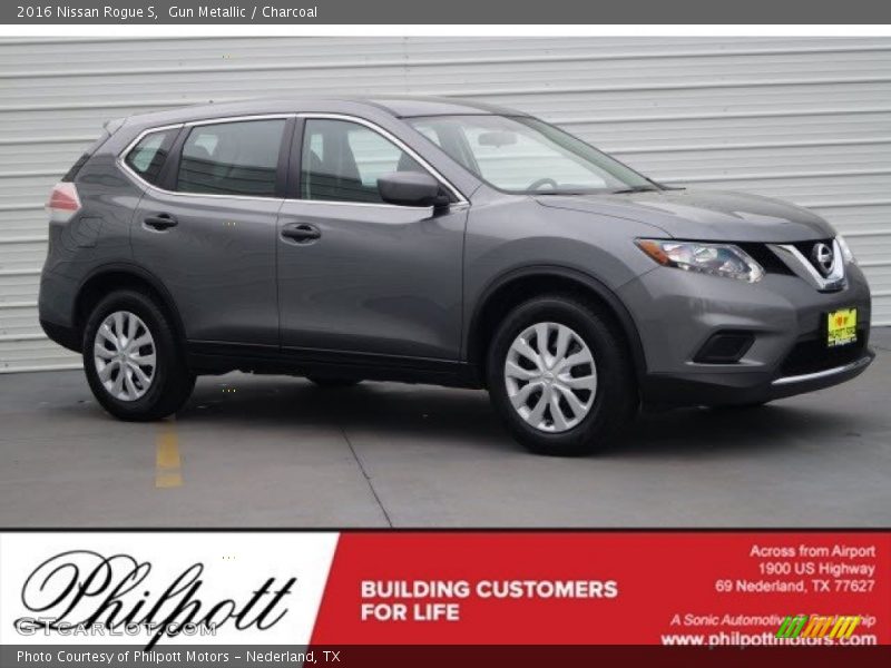 Gun Metallic / Charcoal 2016 Nissan Rogue S