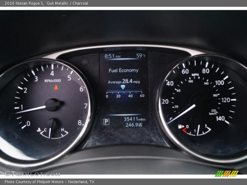 Gun Metallic / Charcoal 2016 Nissan Rogue S