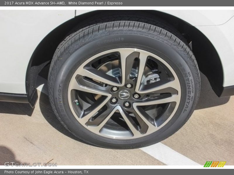 White Diamond Pearl / Espresso 2017 Acura MDX Advance SH-AWD
