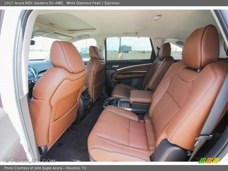 White Diamond Pearl / Espresso 2017 Acura MDX Advance SH-AWD