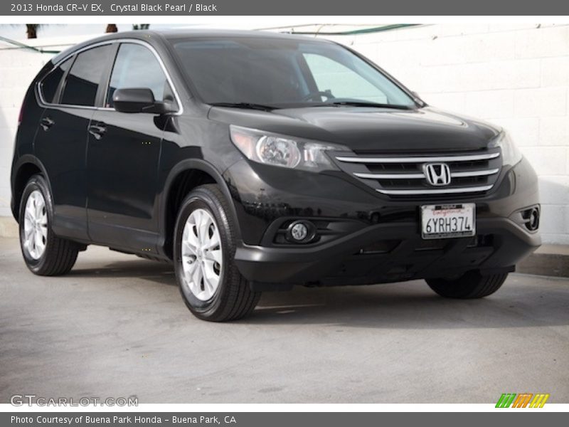 Crystal Black Pearl / Black 2013 Honda CR-V EX