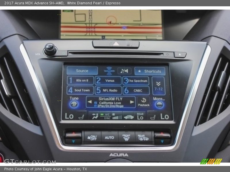 White Diamond Pearl / Espresso 2017 Acura MDX Advance SH-AWD